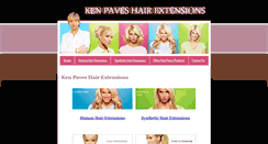 Desktop Screenshot of kenpaveshairextensions.com