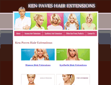Tablet Screenshot of kenpaveshairextensions.com